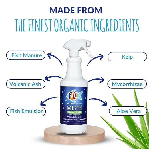 FOOP Mist - Spray Foliar Orgánico a Base de Estiércol de Pescado 32 fl oz miniatura 4