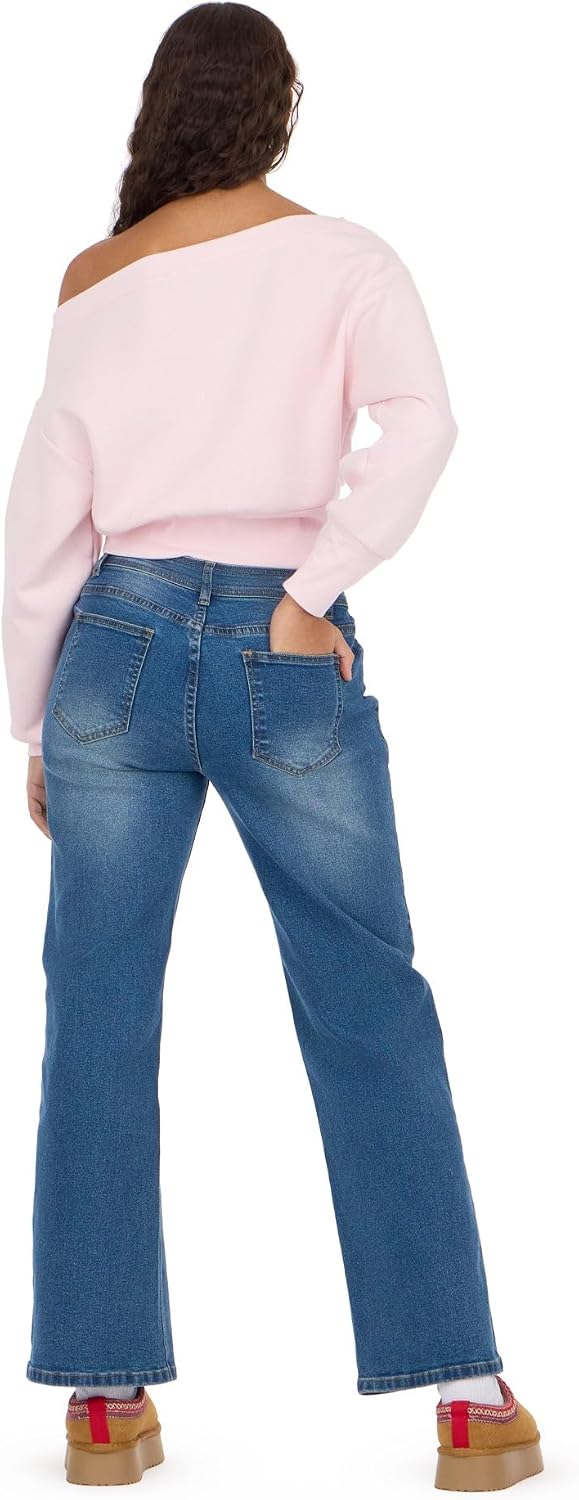 Forever 21 Women's Off-shoulder Fleece Sweatshirt - Crewneck With Graphic Print
