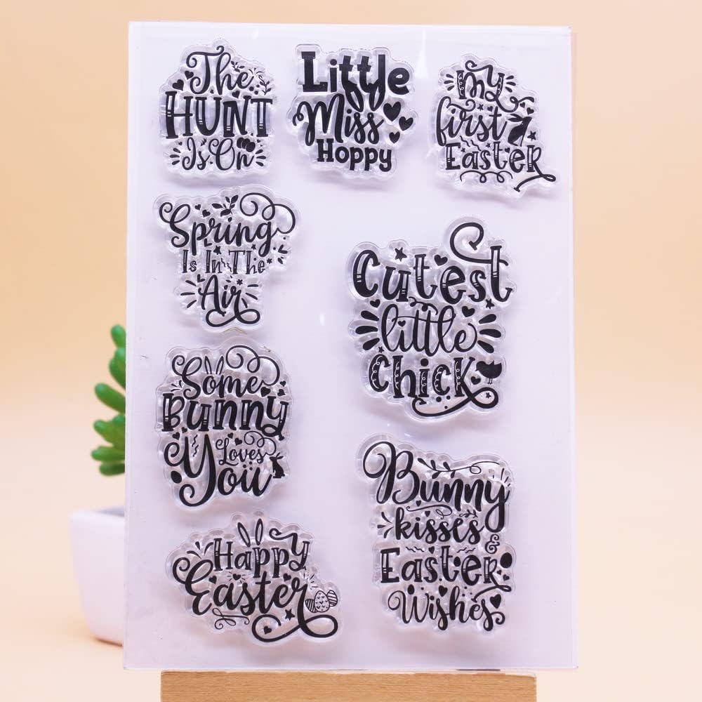 Welcome To Joyful Home - Set Di 2 Timbri Trasparenti Per Scrapbooking, 11x16 Cm, Fogli Per Biglietti E Decorazioni - 3