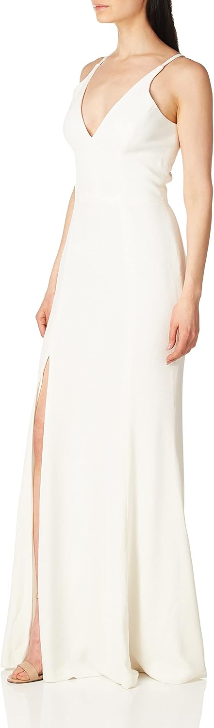 Iris Spaghetti Strap Plunging Long Dress - Image 2