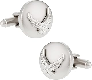 Silverstone USAF Air Force Cufflinks with Eagle Device Cufflinks for Men Air Force Gifts with Jewelry Presentation Box