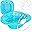 Pochik Sitz Bath for Toilet Seat Hemorrhoids and Postpartum Care, Yoni Steam Seat, Perineal Soaking, Collapsible, Flusher Hose, Drain Holes, Wider Seating Area - Navy