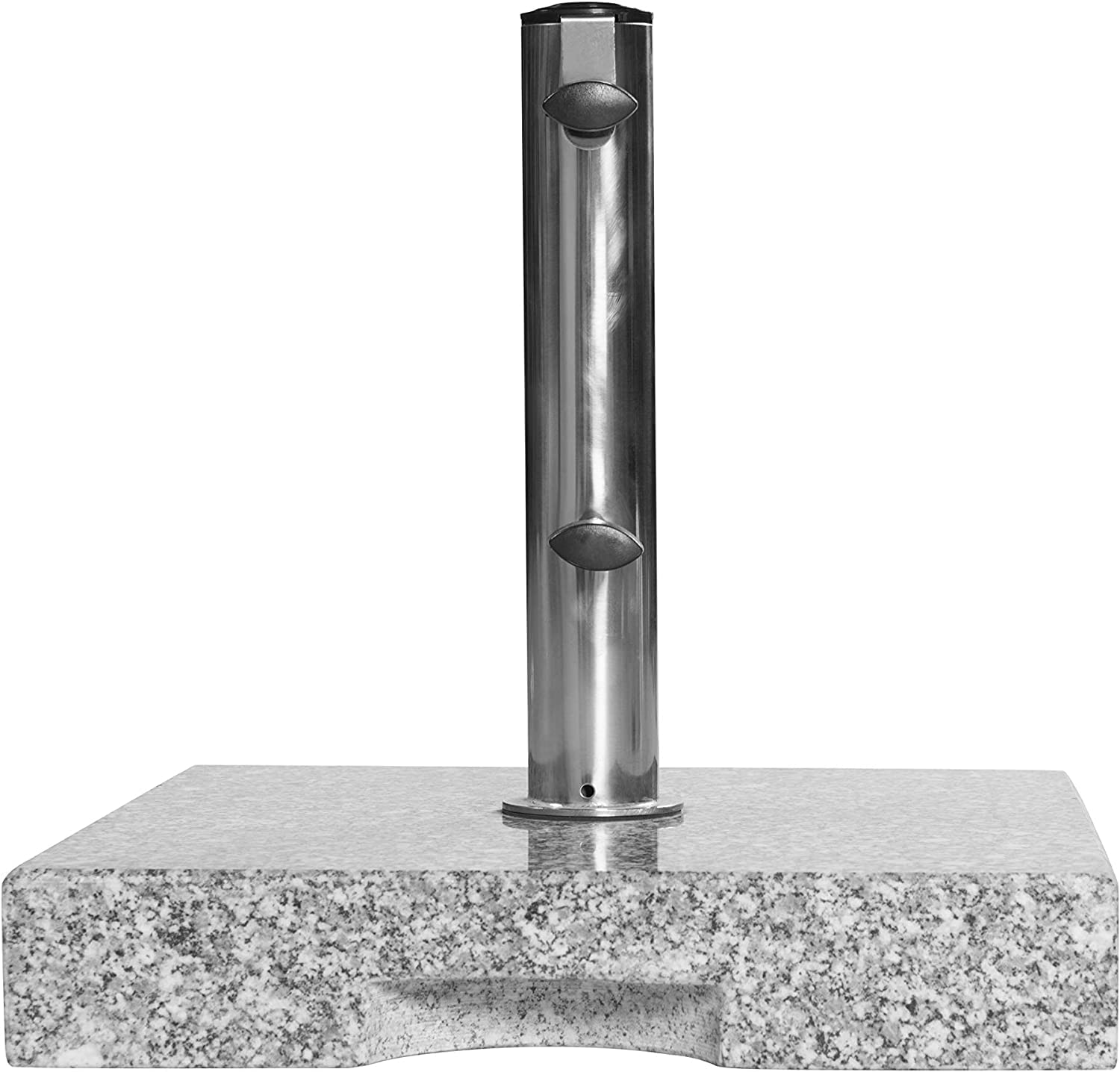 Doppler Granitsockel 25kg I Schirmständer mit Griff-Mulde für Transport I Sonnenschirmständer für Sonnenschirme mit max. 200cm Schirmdurchmesser & 2,5 bis 4,8 cm Rohrdurchmesser