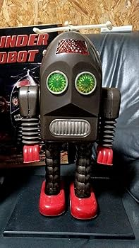 Amazon.co.jp: 世界600体限定 ブリキロボット サンダーロボット