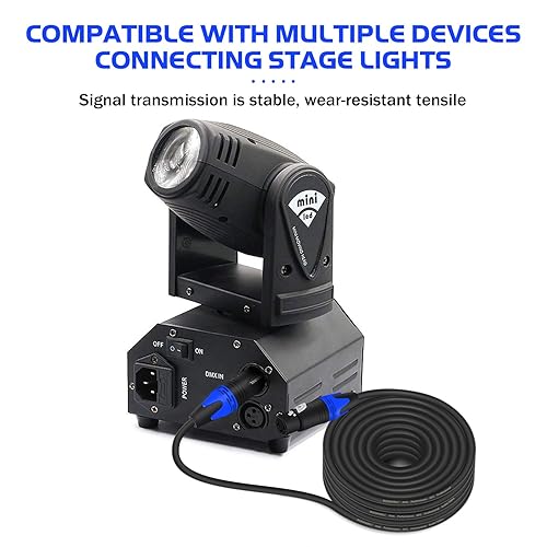 Miniatura 7 de Cables XLR, cables de micrófono XLR de 6 pies, 6 paquetes de cables de altavoz XLR equilibrados macho a hembra de 3 pines para micrófono, mezclador