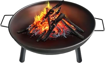 Montafox Fire Pit, Fire Pit, Campfire, Metal, Diameter 58 cm, for Garden and Patio