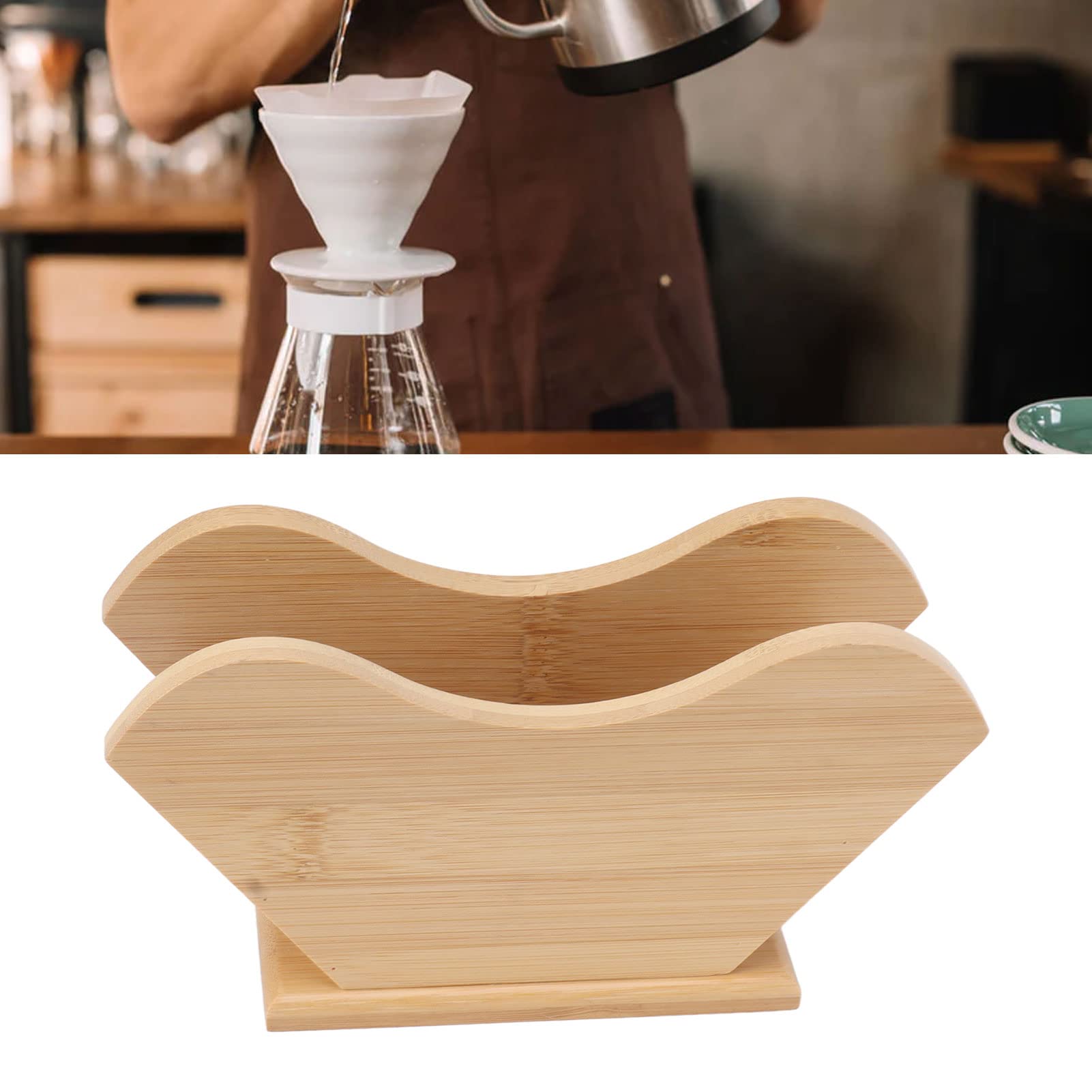 Portafiltro per caffè in bambù Leeseph, portaoggetti per carta da...Portafiltro caffè in bambù - ManoMano.Portafiltro caffè in bambù per coni e contenore per carta