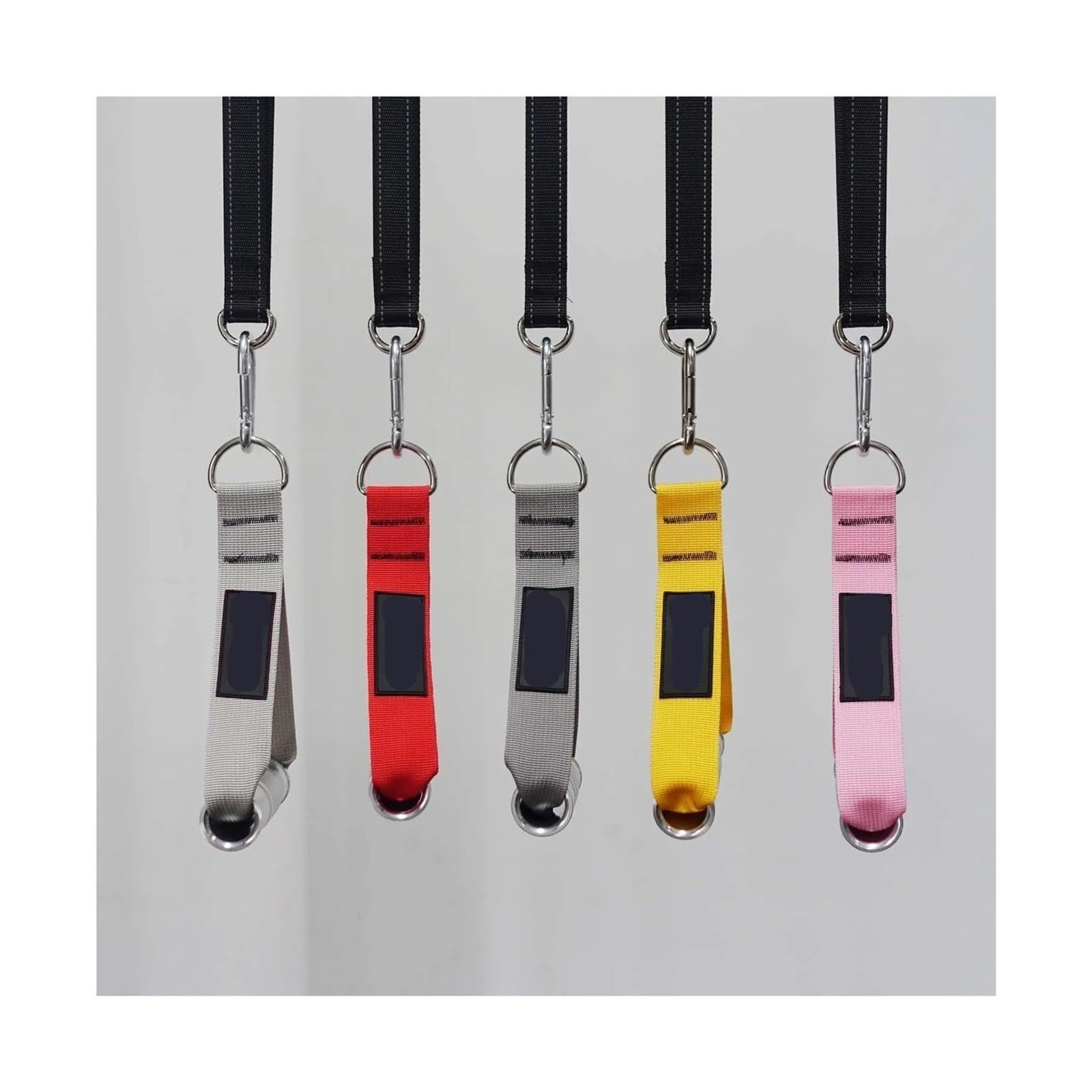 Gym Widerstandsbänder Griffe Heavy Duty Metall Gym Griffe Kabel Maschine Befestigung Widerstand Band Workout Hand Griffe Fitness Mehrere Farben(16)