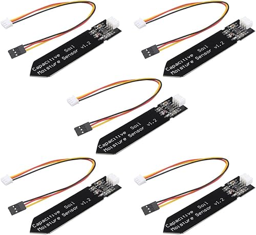 Módulo de sensor de humedad del suelo analógico capacitivo 3.3  5.5 V Sensores de detección de humedad resistentes a la corrosión DIY electrónicos
