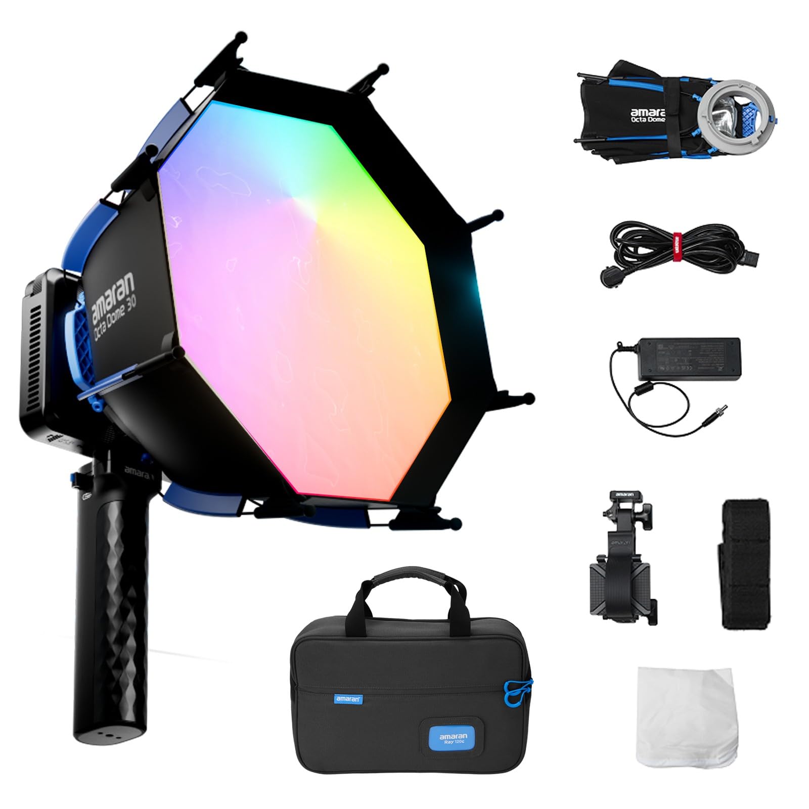 Amazon | Amaran Ray 120c 120W 超小型 RGB ビデオライト - 6,850 LUX
