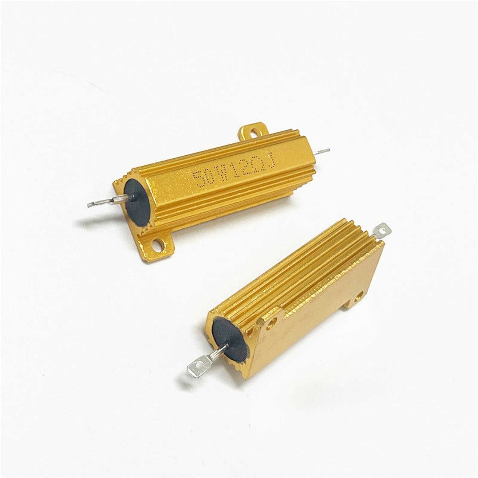 Złoty aluminiowy rezystor powłoki RX24-50W 1.6R 1.8R 2R 2.2R 2.4R 2.5R 2.7R 3R 3.3R 3.5R 3.6R 3.9R 4R Euro 1 szt. (50 W złota aluminiowa powłoka 3R)
