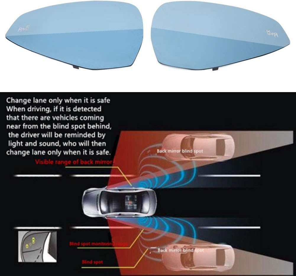 Brilluxa Blind Spot Detection System, Microwave Sensor Compatible with B9 2017-2018, BSD Monitoring Module, Vehicle Warning Sensor