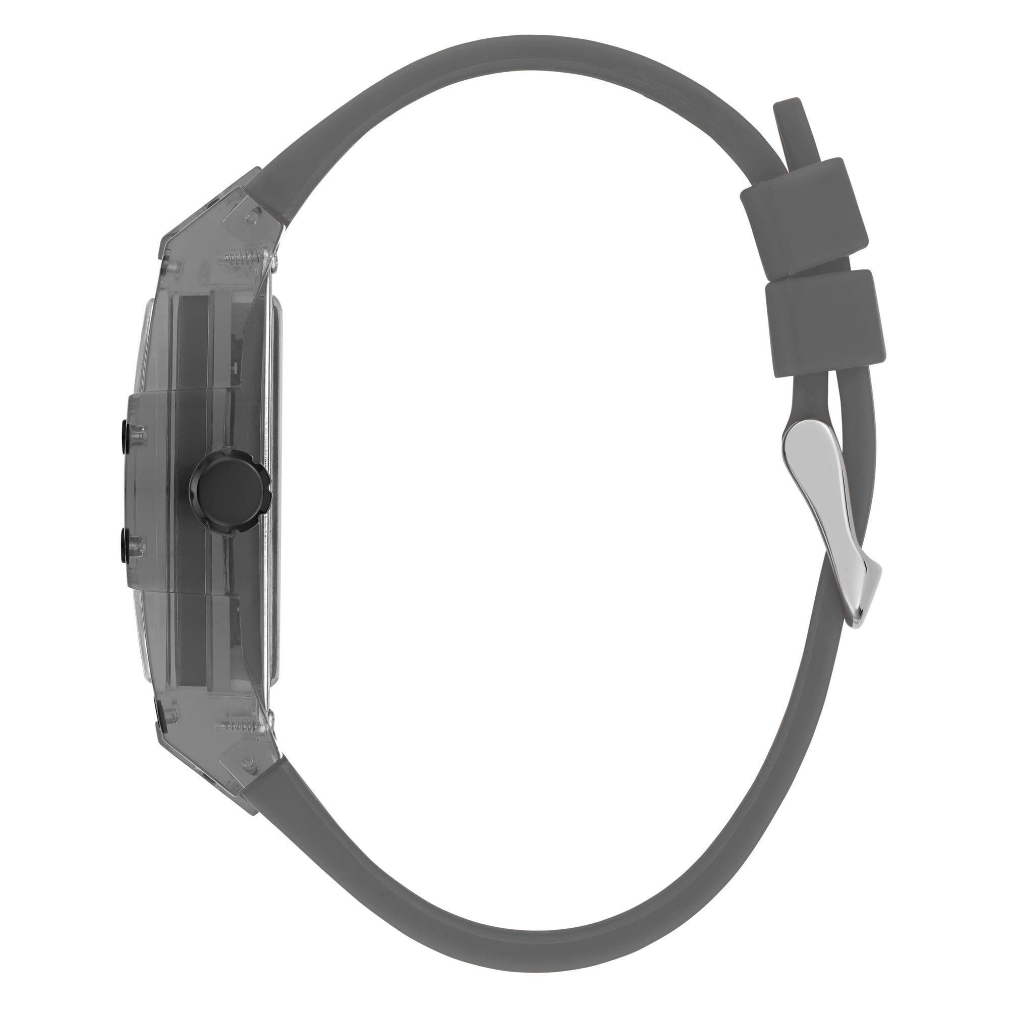 Guess Trend Casual Tonneau Diamond - Reloj para Hombre, 43 mm, Esfera Negra, Caja y Pulsera de Acero Inoxidable