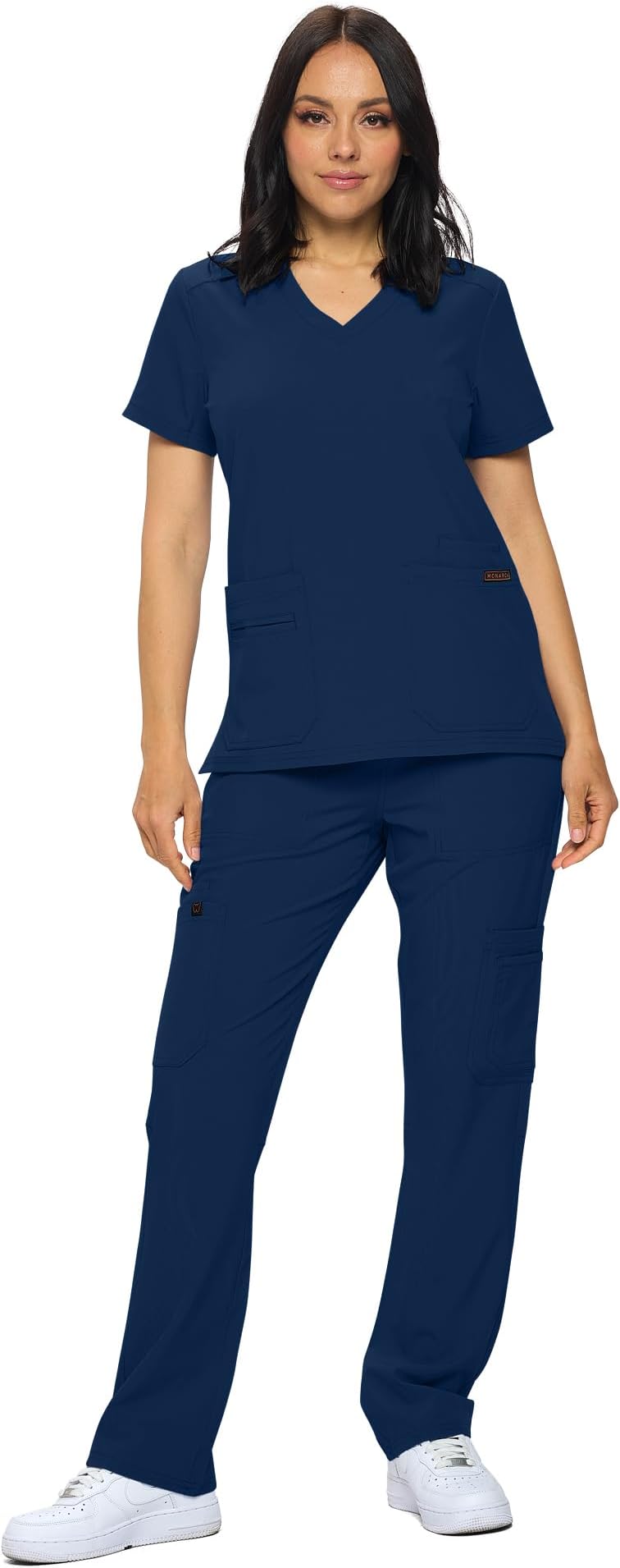 Monarch UniformsScrub Sets in Regular and Petite Stretchy Scrubs for Women Set of Scrub Top and Scrub pants