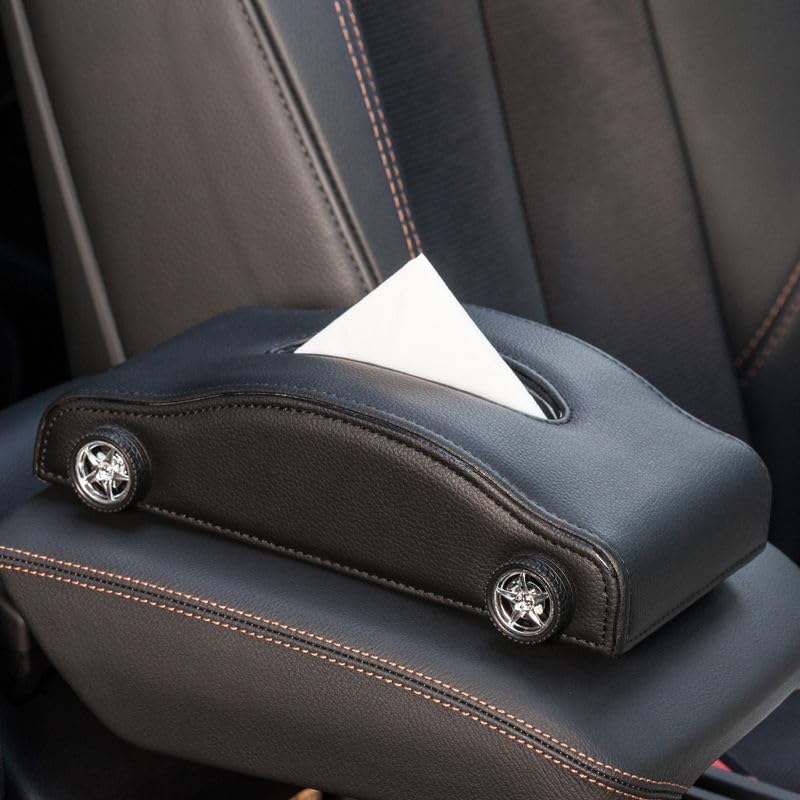 Boîte à Mouchoirs De Voiture Pour Alfa Romeo Giulia 2022-2024 - Porte Serviettes Suspendu En Cuir Microfibre