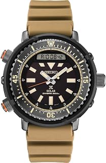 Arnie Prospex SNJ029 Round Solar Analog Watch, 22 millimeters
