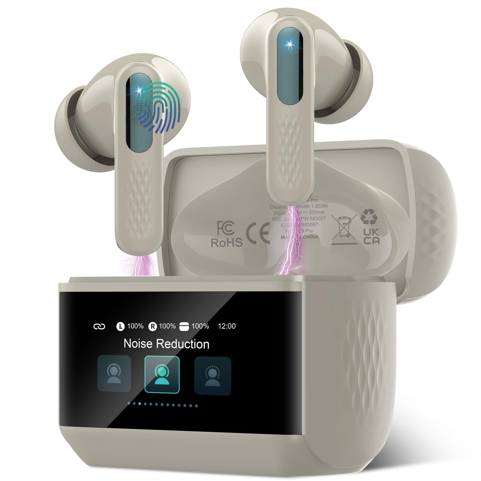 Wireless Earbuds, Bluetooth 5.4 Ear Buds with Multifunctional