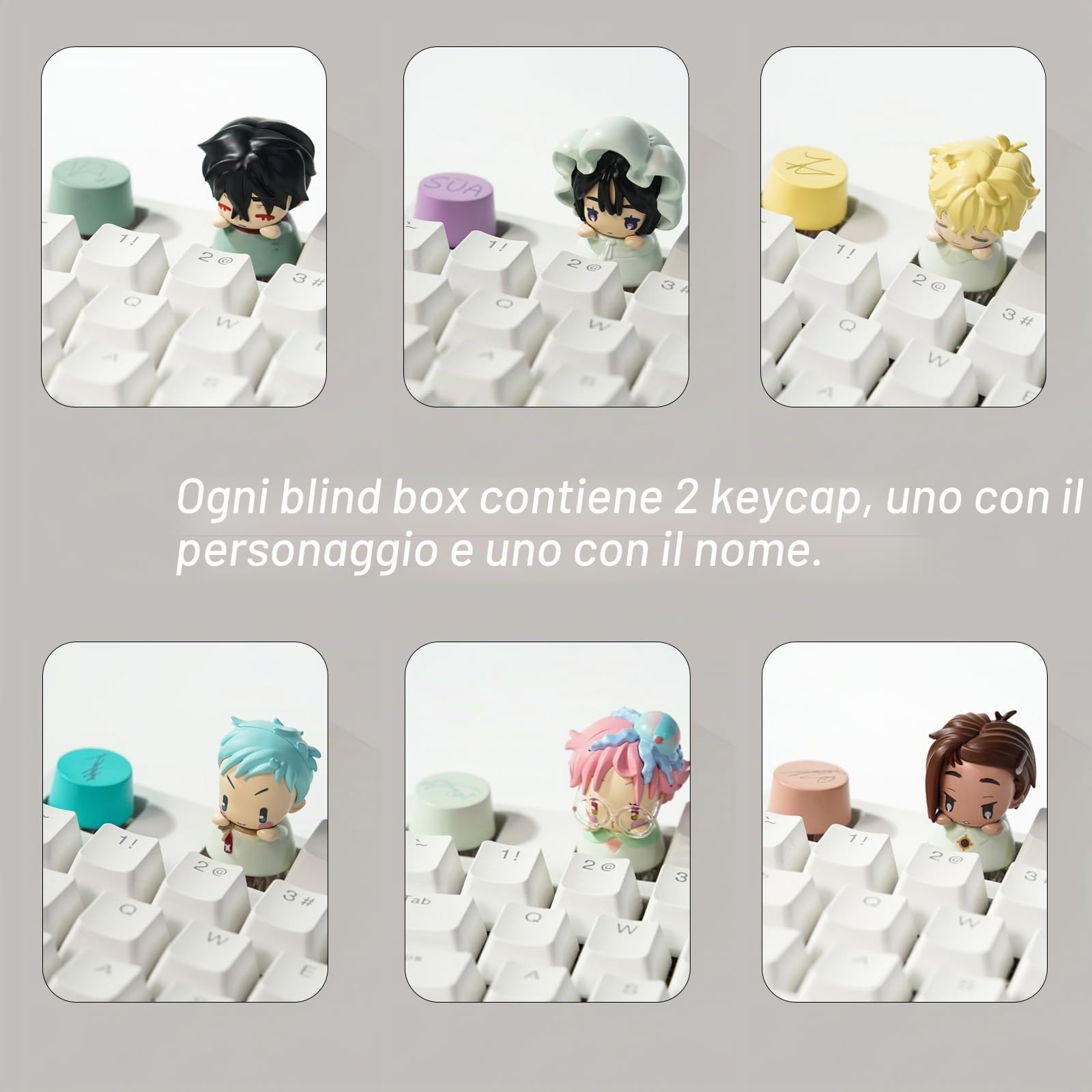 YJacuing Serie Alien Stage Baby Cieche Box Set di Tastierini Figure (Set Completo)