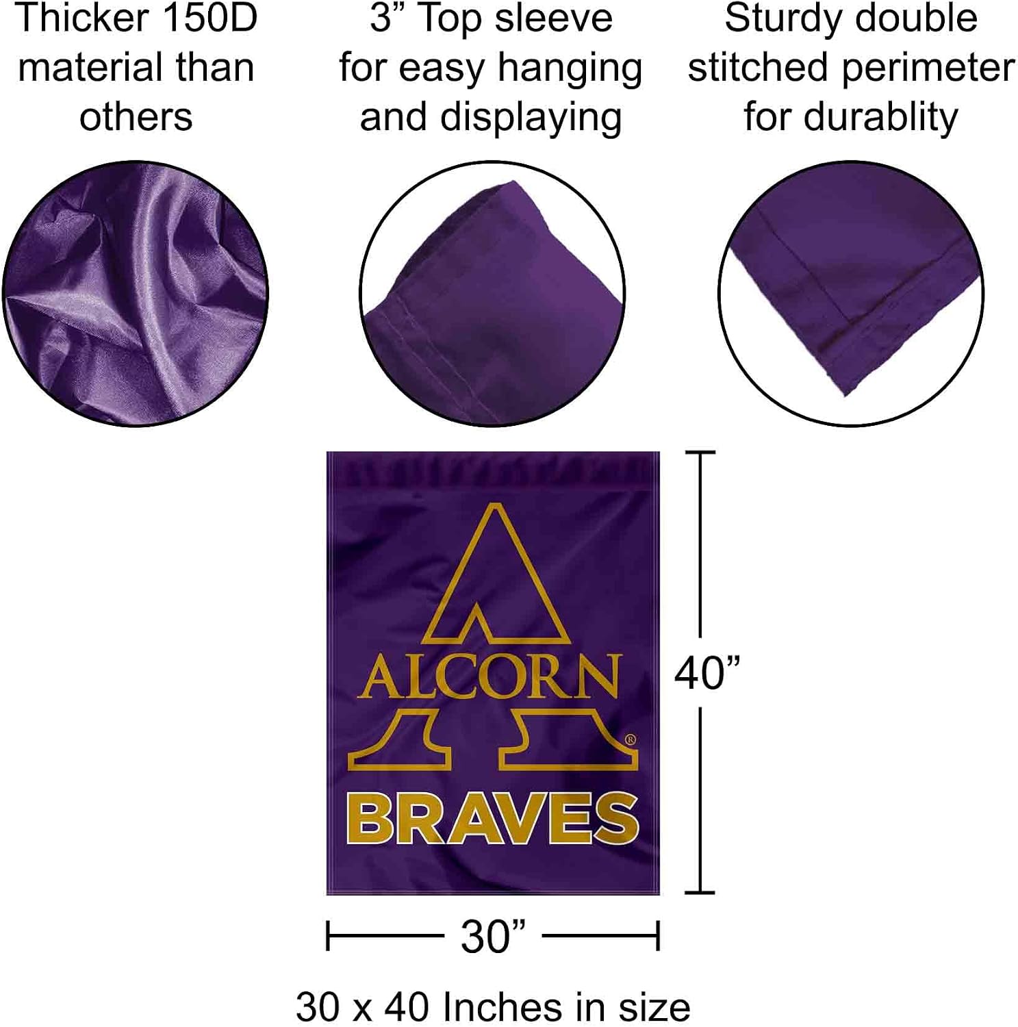 Alcorn State Braves Double Sided House Banner Flag
