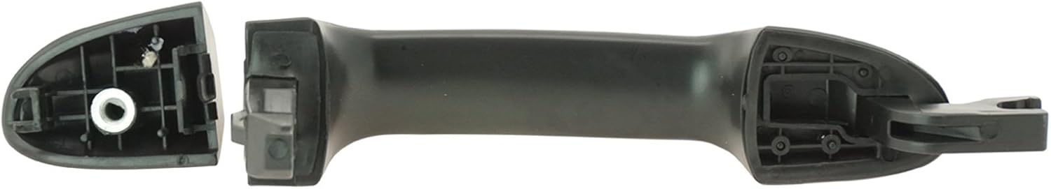 TRQ Rear Left Exterior Door Handle Black Drivers Side Compatible with 2004-2009 Kia Spectra 2005-2009 Spectra5 KI1520119