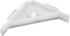 Berta (40 Pieces) 90 Degree Cabinet Triangle Bracket, Plastic White Corner Support Braces