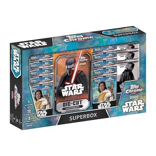 2025 Topps Chrome Star Wars SuperBox Trading Card Box