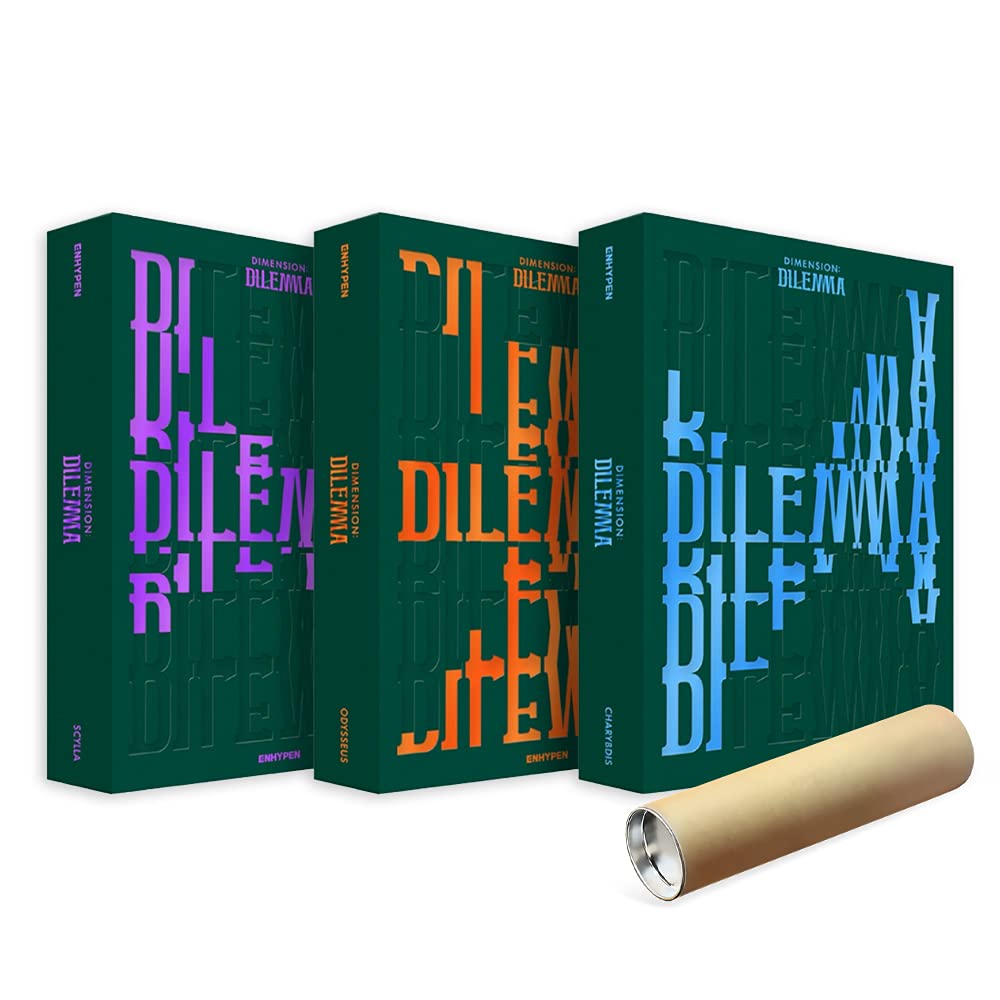 ENHYPEN DIMENSION DILEMMA 1st Studio Album Set [All Three Versions] [Incl. Official Synnara Polaroid Photocard] (Rolled s) (CMDC11658)