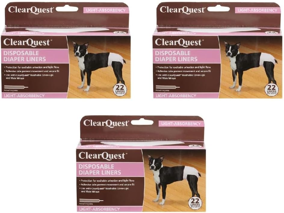 Diaper Liners for Dogs Absorbent Protection for Cover Ups and Pup Pants Choos Quantity (110 Liners)