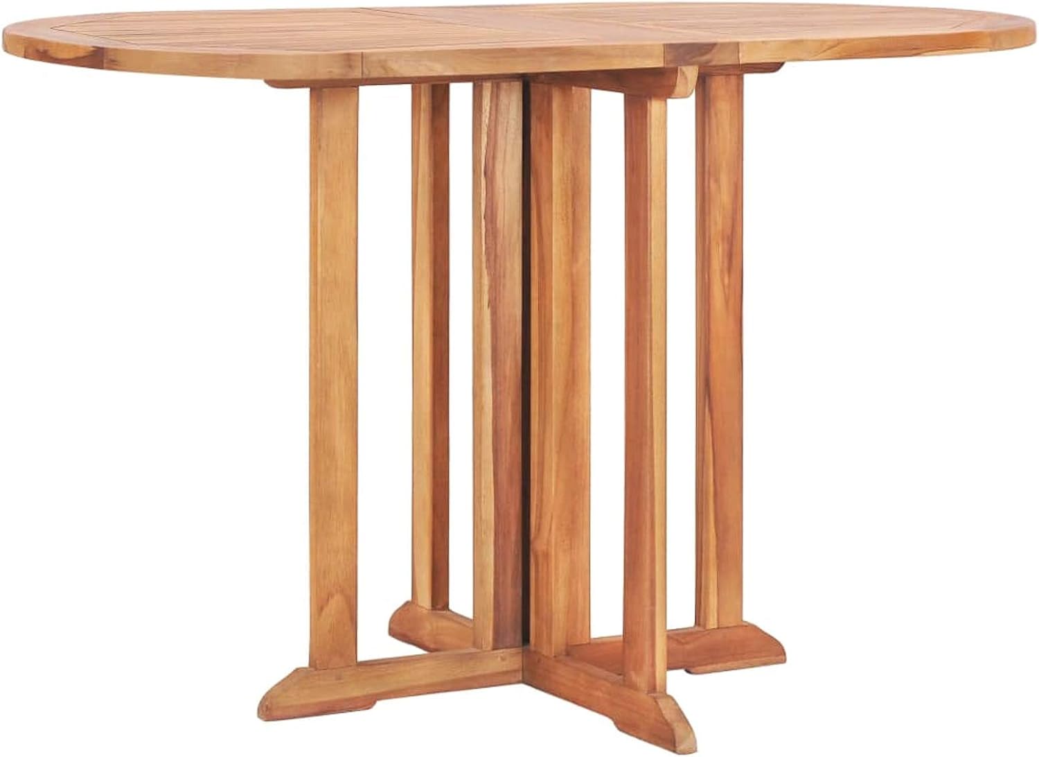 Garden Table,Outdoor Side Table,Bistro Table, Folding Butterfly Patio Table 47.2"x27.6"x29.5" Solid Teak Wood