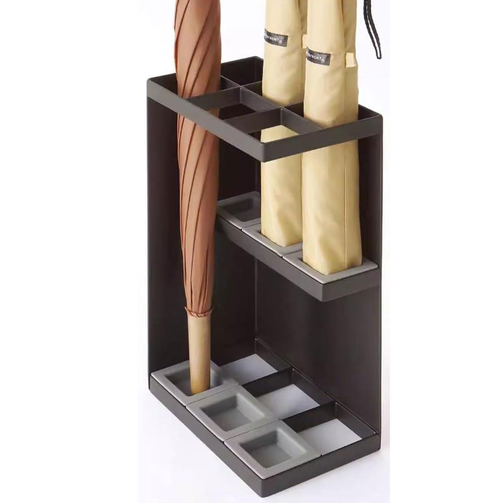 CJHFR472SG Umbrella Rack Umbrella Holder Stand for Entryway Canes Walking Sticks Umbrellas Office(Black)