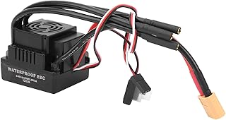 VGEBY Brushless ESC, 120A Waterproof RC ESC Electronic Speed Controller Fit for 1/8 RC Car(XT60)