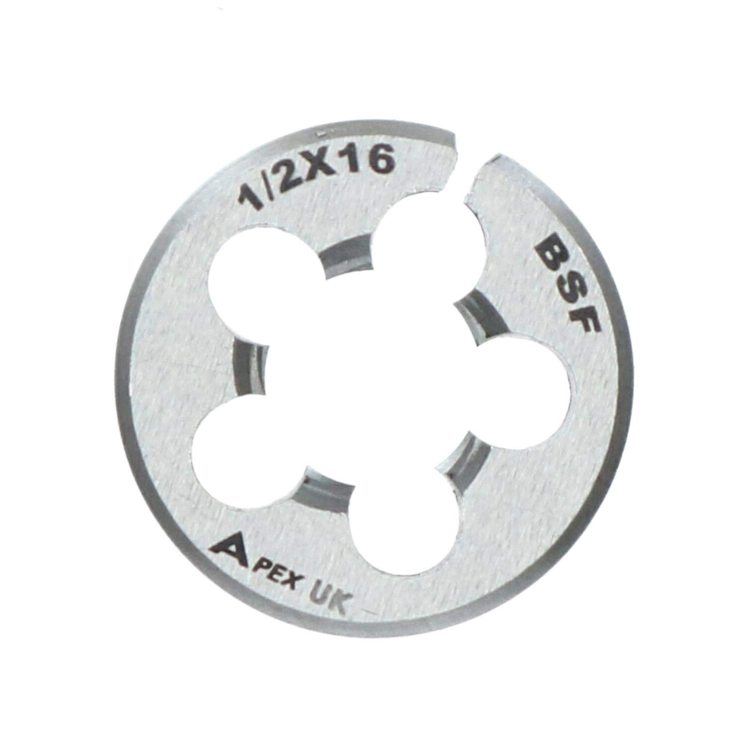 1/2" x 16 BSF 25mm Circular Die 1" Carbon Steel Thread Cutter British Standard Fine