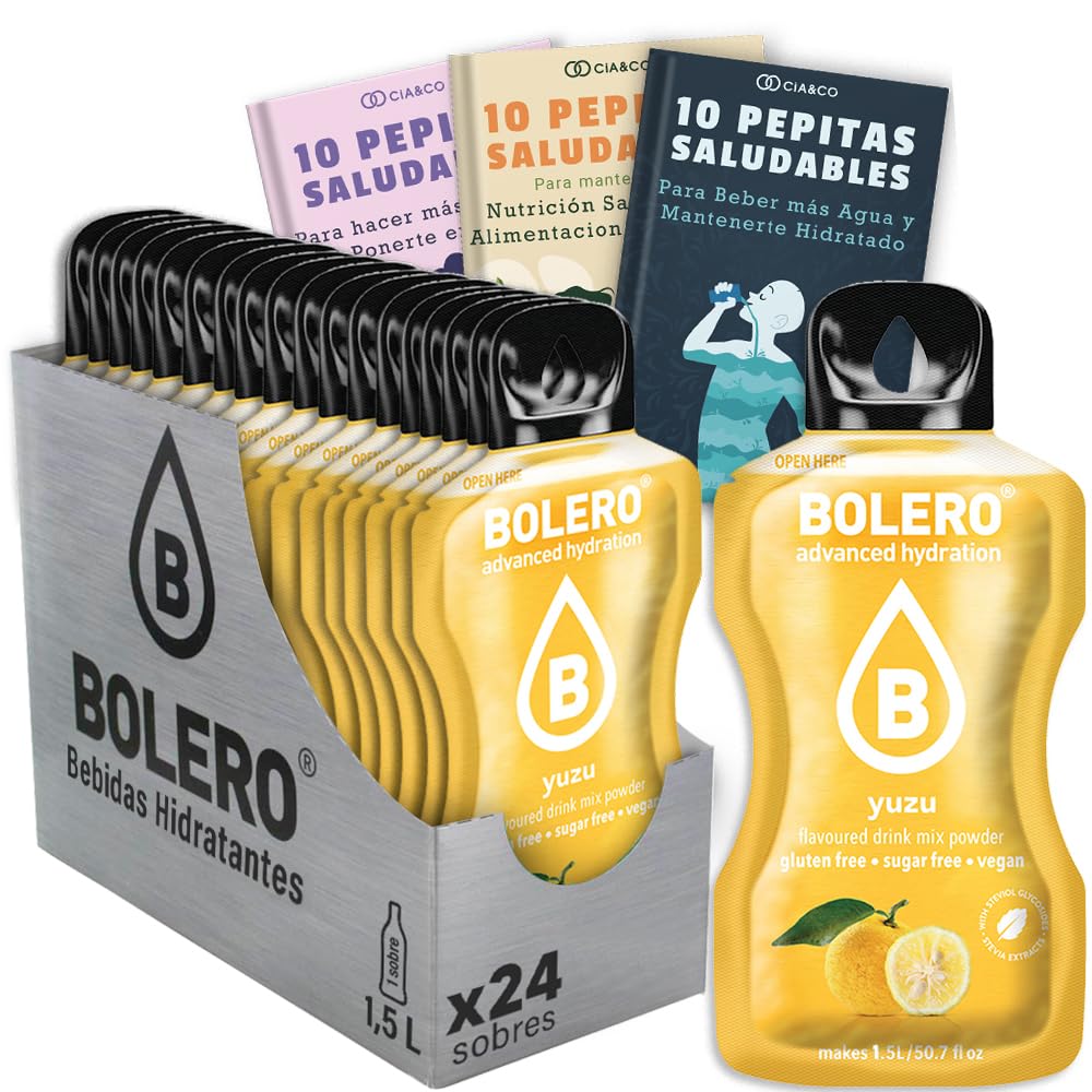 24 x Bebida Bolero COLA Hidratante Sin Azucar (24x9 grs) + 30 Pepitas Saludables para una vida más sana by Cia&Co — view 216