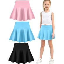 Toddler Skirt Little Girls Athletic Uniform Skorts Golf Outfit Cheer Tennis Skirts with Shorts
