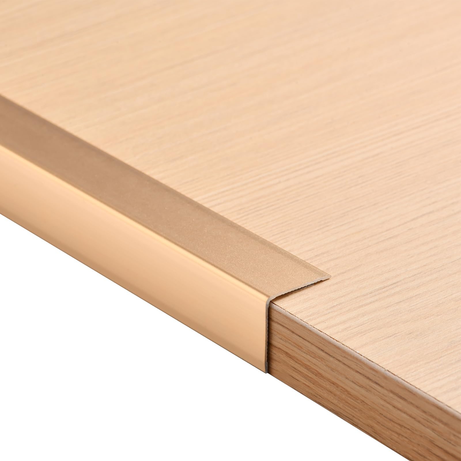 4pcs Aluminum Corner Guards Self-Adhesive Metal Corner Protector for Wall Tile Edge Door Frame Cabinet Baseboard Protection and Decoration,Edging Molding Trim for Kitchen Islands(0.9m x 2cm,Gold) โ image 1