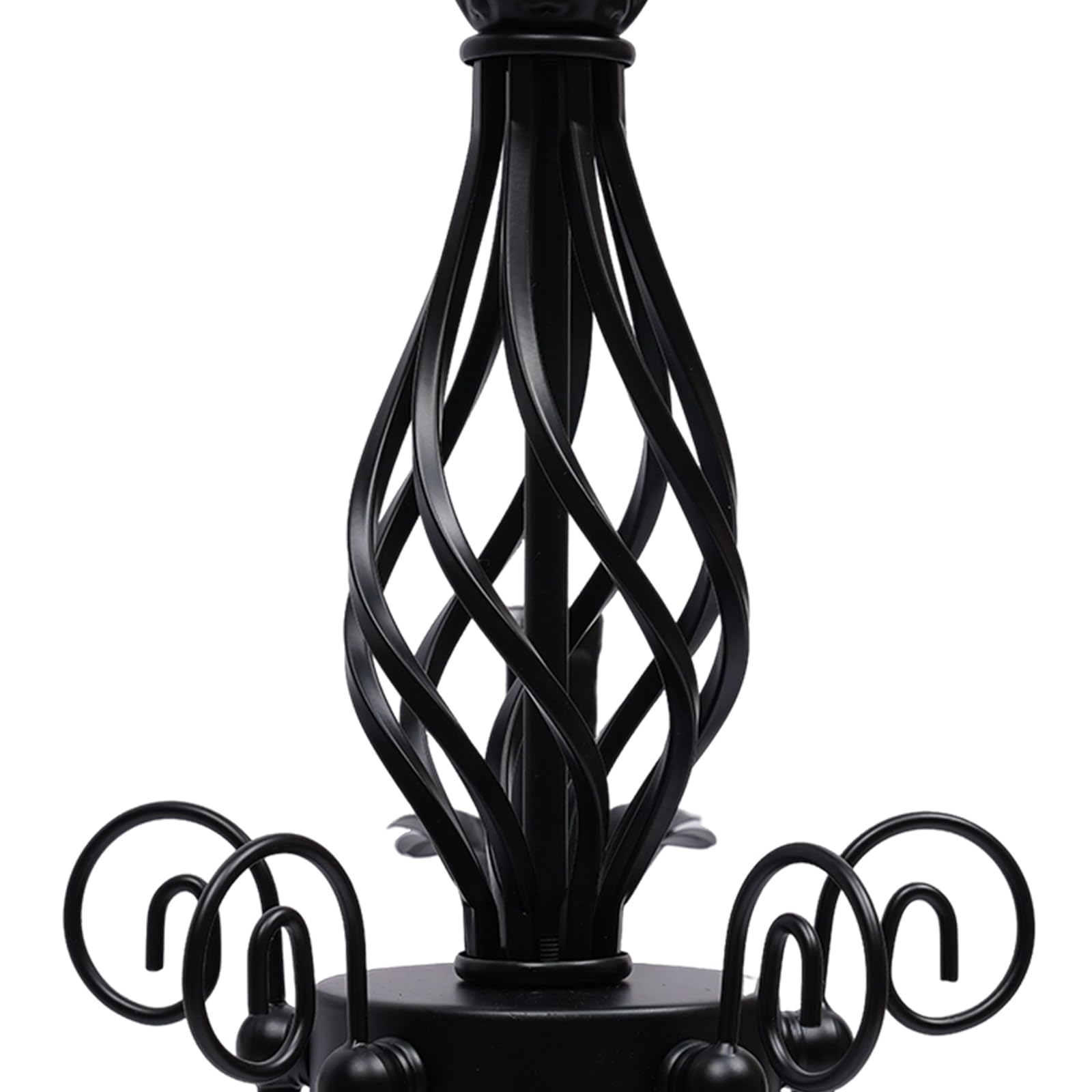 5 Flammig Vintage Hänge Leuchte, Kronleuchter Schwarz, Decken Beleuchtung Licht, Deckenlampe, Wohnzimmer Lampen E14, Retro Deckenbeleuchtung, Antik Leuchte