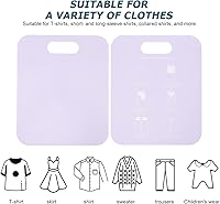Vista 6 de VICASKY Tabla plegable para camisas, carpetas de ropa, carpetas de plástico para lavandería, herramientas auxiliares para el hogar, lavandería