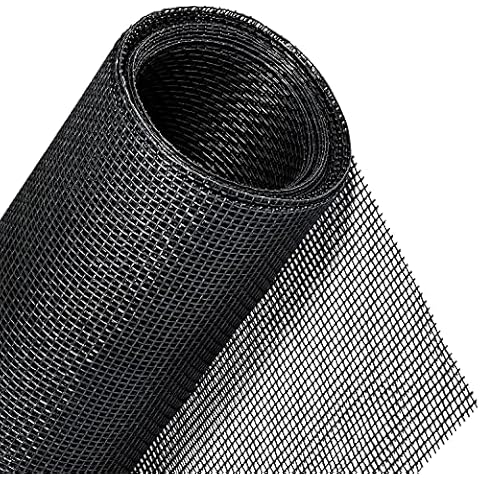 Jinhuaxin Window Fly Screen 120 x 250 cm Fly Screen Sold by The Metre (C.Black) Cover