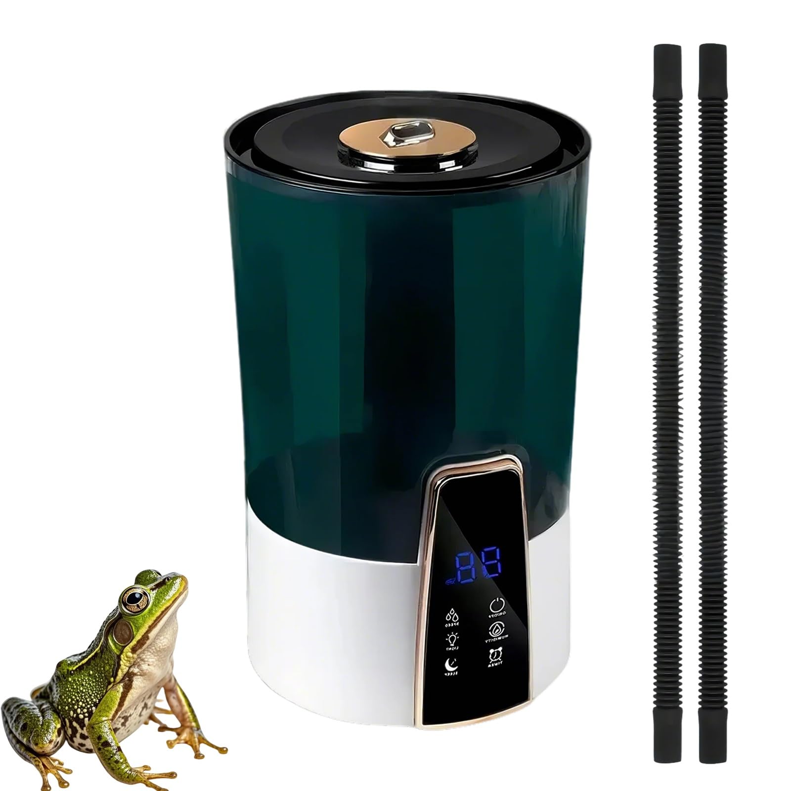 Nebulizzatore Umidificatore per Rettili, Macchina per Nebbia da 4 Litri per Terrari e Rettili, Nebulizzatore Regolabile per Animali Domestici, per Camaleonti e Draghi Barbuti.
