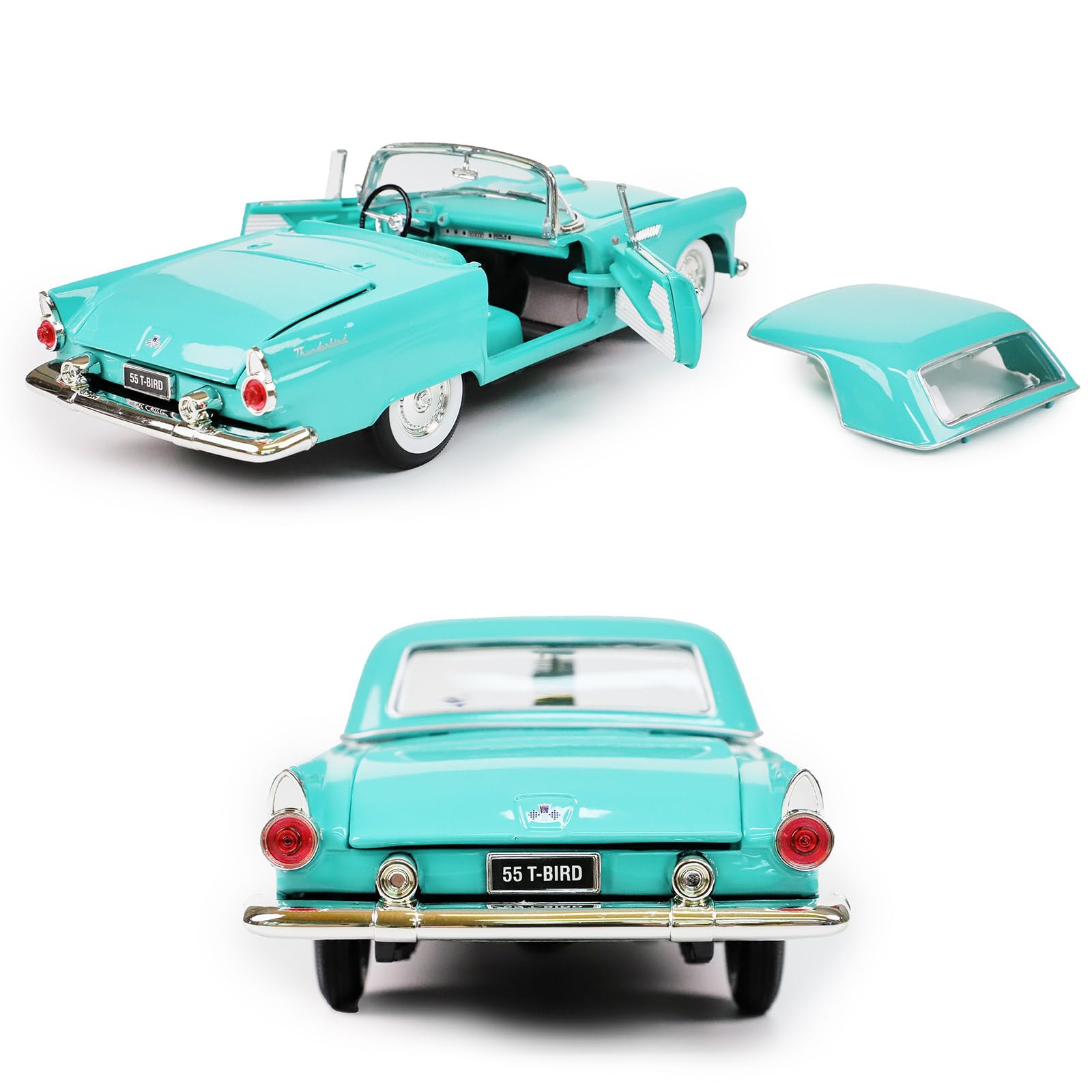 Amazon.com: LUCKY DIE CAST 1955 Ford Thunderbird 1:18 Diecast - T
