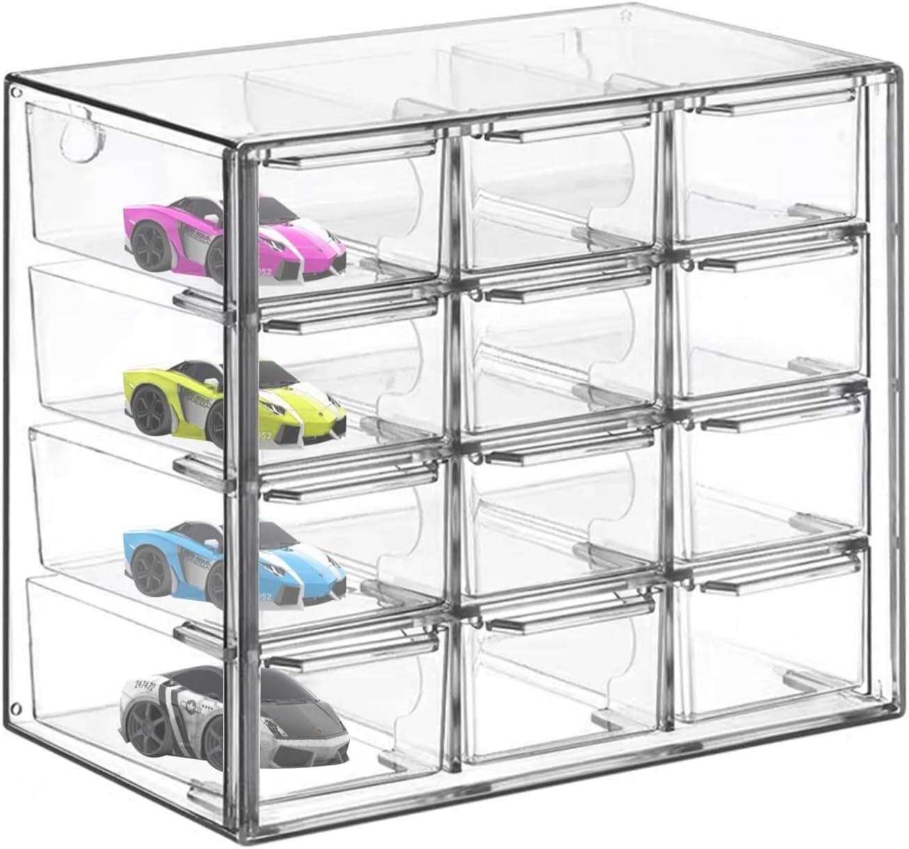 Amazon.co.jp: siawadeky トミカケース 12マス 透明 防塵 防水