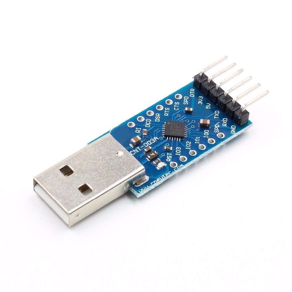 5 pezzi Convertitore seriale del modulo connettore a 6 pin CP2104 da USB a RS232 TTL UART