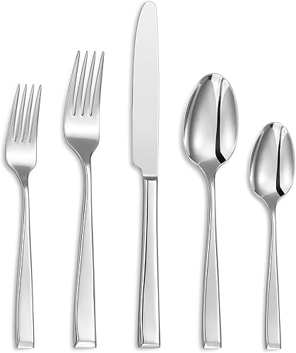 Alexander - Juego de cubiertos finos de 20 piezas, servicio para 4, acero inoxidable 1810, bien hechos, aptos para lavavajillas, juego de cubiertos disponible en Yaxa Costa Rica