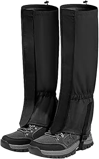 Mecmbj Gamaschen wasserdicht, Gamaschen wandern, 2 Stück Outdoor Gamaschen, atmungsaktive verstellbare Gamaschen für Unise...