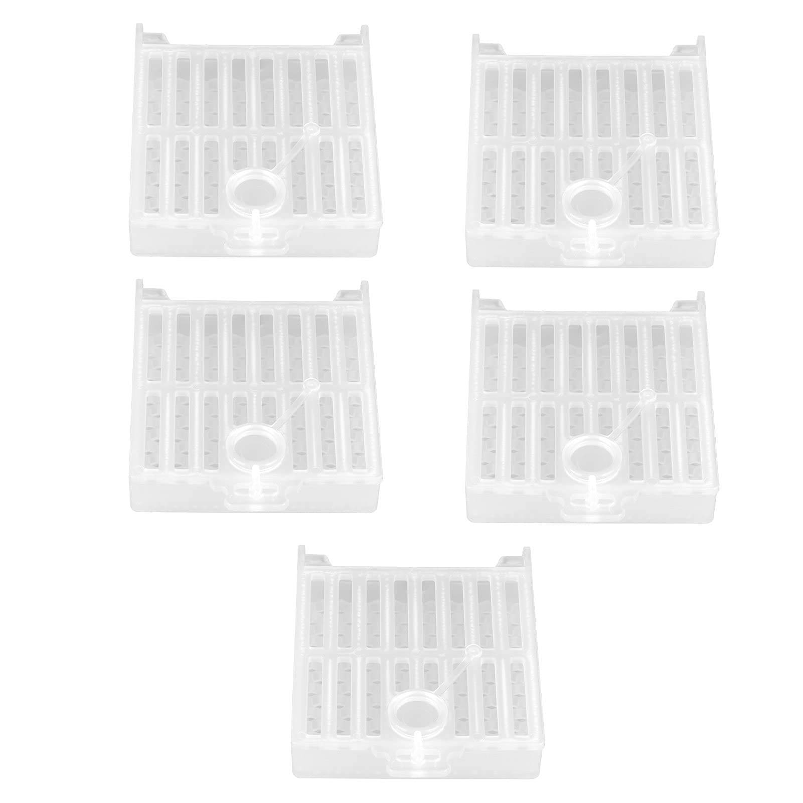 Cryfokt Queen Bee Cage, 5 Pezzi Multifunzionale Queen Bee Carrier Gabbia per Apicoltore per Apicoltura