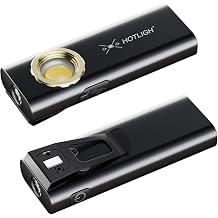 HOTLIGH ZF6767 Rechargeable Pocket Flashlight 2Pack - 1000LM LED Flashlight Rechargeable, Small Pocket Light with Clip & Magnetic Base, EDC Flashlight for Outdoor, Night Walking, Emergency