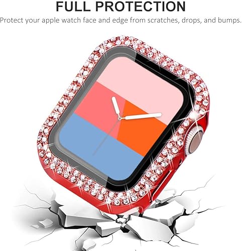 Miniatura 152 de KADES - Funda protectora brillante compatible con Apple Watch Series SE, SE 2022, 6, 5 y 4 de 44 mm, con protector de pantalla incorporado