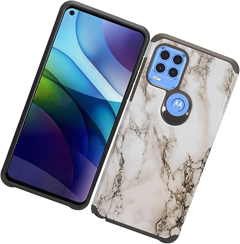 Miniatura 5 de Para Motorola Moto G Stylus 5G (2021) XT2131 - Funda para teléfono con imagen - AD1 mármol blanco