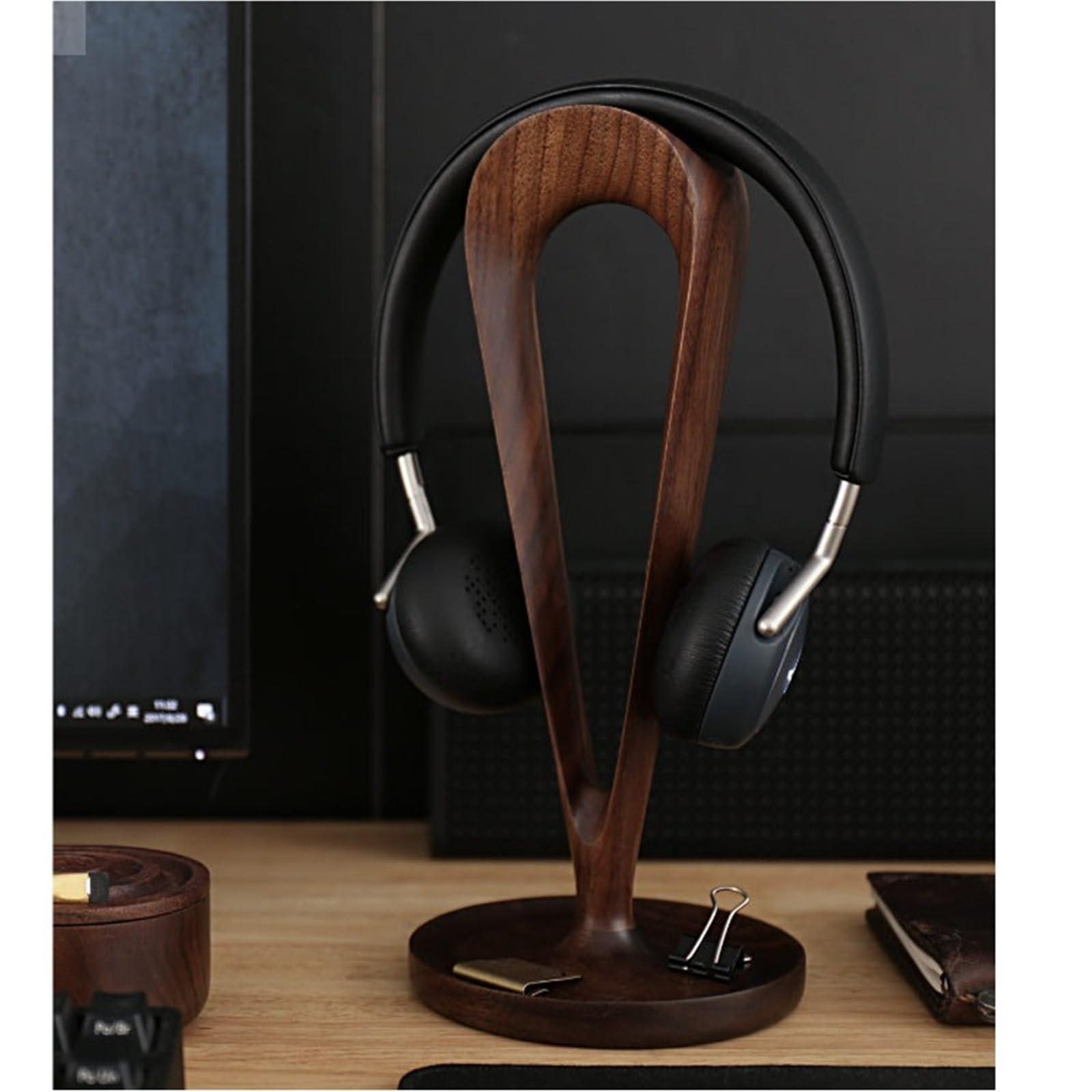 Supporto Per Cuffie Porta Cuffie Supporto For Cuffie Creativo In Legno Fatto A Mano For Espositore Da Gioco Hange Organizzare(Natural 1)