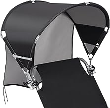 Universal Chair Umbrella Canopy, UPF 50+ Chair Sun Shade Attachment with Adjustable Clamp Fits